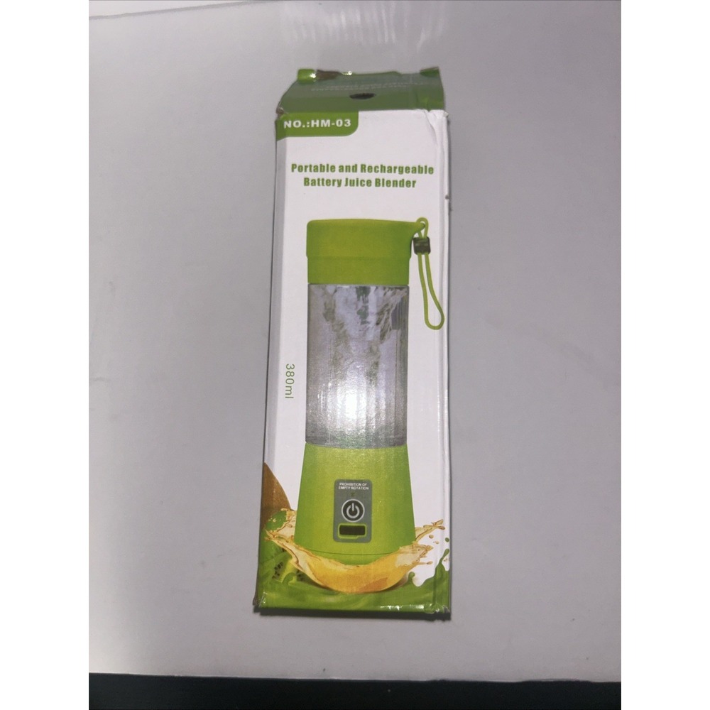 Juice Blender Portable and Rechargeable Battery Blue New